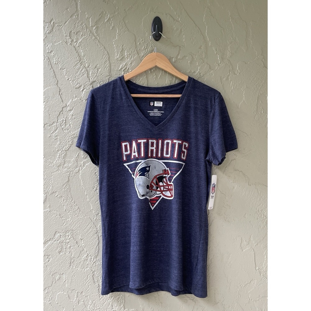 NFL team Apparel Women's Large New England Patriots Short Sleeve T-Shirt NWT